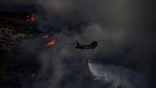 اندلاع حريق غابات بجزيرة كيثيرا اليونانية وإخلاء منازل