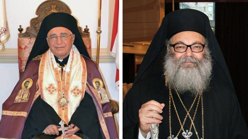 البطريرك يوحنا العاشر يهنئ بطريرك الروم الملكيين الكاثوليك الجديد يوسف الأوّل العبسي