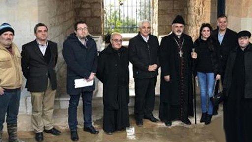 البطريرك يونان يتفقّد أعمال بناء وترميم دير مار أفرام- الشّبّانيّة