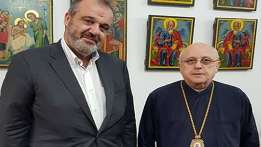 المطران درويش يستقبل مرشّح الطّاشناق في زحلة