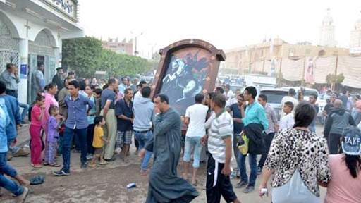 الأقباط يواصلون الاحتفال بمولد مارجرجس في الرزيقات