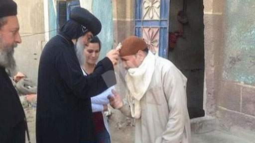 الأنبا مكاريوس يؤدّي صلاة عيدي عرس قانا الجليل والقدّيسة دميانة