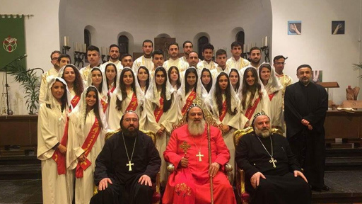 البطريرك أفرام الثّاني حضر رسيتالًا دينيًّا في كنيسة مار شمعون الزّيتيّ