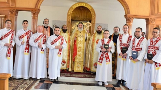 البطريرك أفرام الثّاني يسيم 4 شمامشة و4 قرّاء في عيد مار أفرام