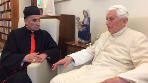 البطريرك الرّاعي يلتقي البابا بندكتوس السّادس عشر