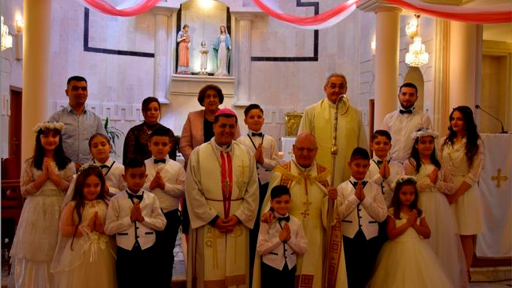 كنيسة العائلة المقدسة في بغداد تحتفل بالتناول الاول