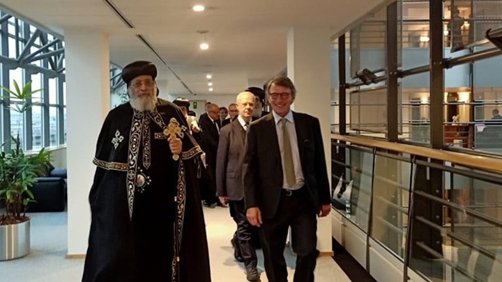 تواضروس الثّاني وصل إلى بروكسل- بلجيكا