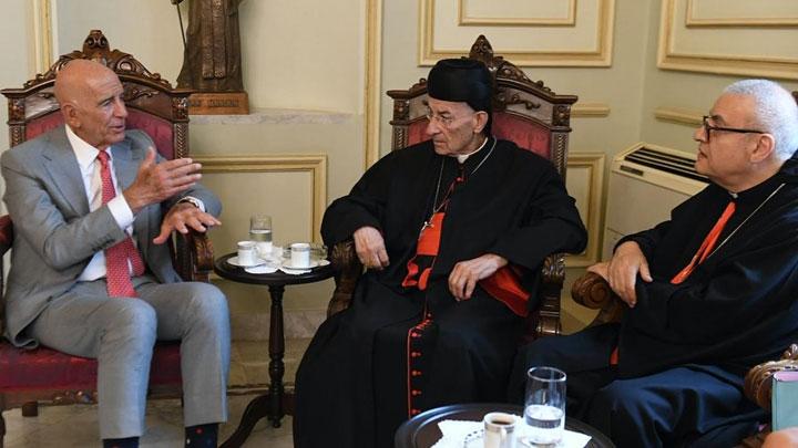 توم براك زار الرّاعي في بكركي، والتّفاصيل؟