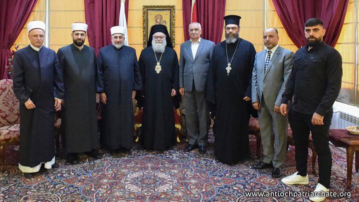 البطريرك يوحنّا العاشر استقبل رئيس المجلس الإسلاميّ العلويّ في لبنان الشّيخ علي قدور