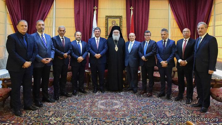 البطريرك يوحنّا العاشر استقبل الشّيخ بهاء الحريري على رأس وفد