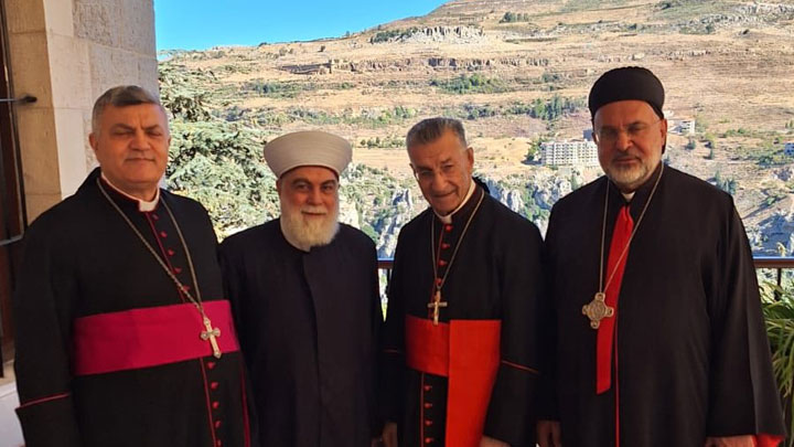 البطريرك الرّاعي يستقبل مفتي طرابلس والشّمال ويؤكّد على وحدة المدينة والعيش المشترك