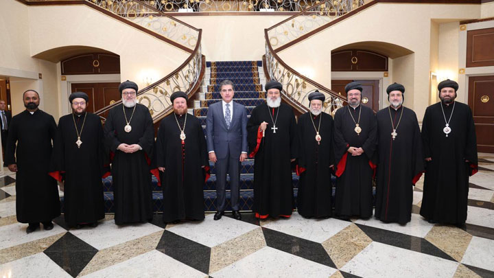 أفرام الثّاني بحث الوضع الرّاهن مع رئيس إقليم كوردستان العراق