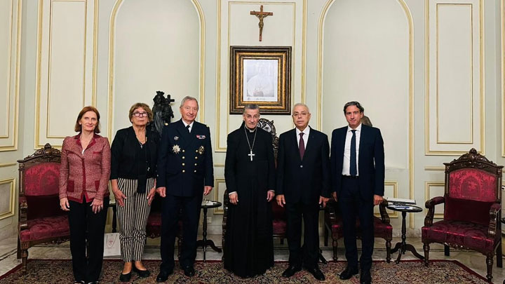 الرّاعي استقبل الأميرال آلان كولدفي ضمن الجولة البروتوكوليّة لجمعيّة وسام جوقة الشّرف الفرنسيّة