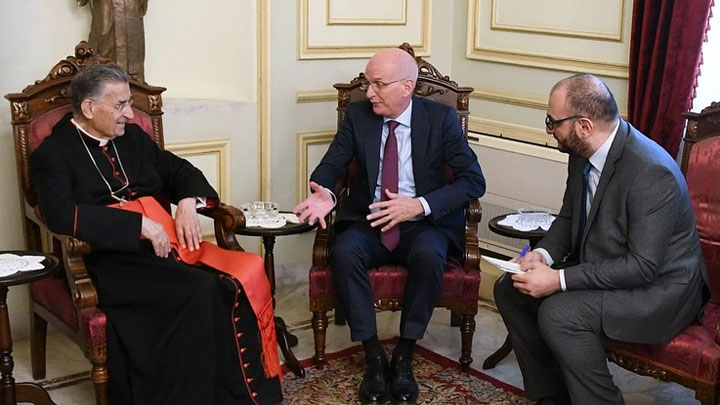 الرّاعي عرض الأوضاع مع سفير ألمانيا واستقبل عددًا من الزّوّار