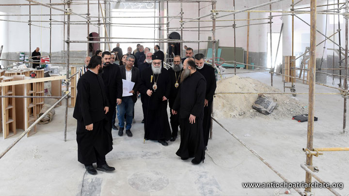 يوحنّا العاشر تفقّد أعمال صيانة كنيسة مار الياس دويلعة- دمشق