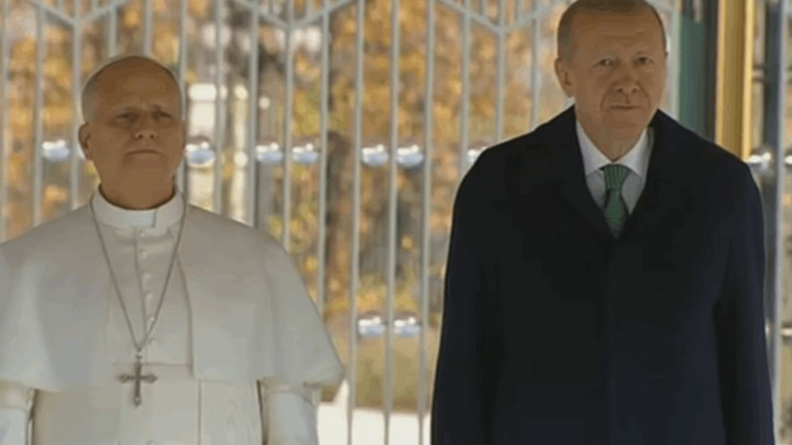 إستقبال رسميّ للبابا في القصر الرّئاسيّ التّركيّ