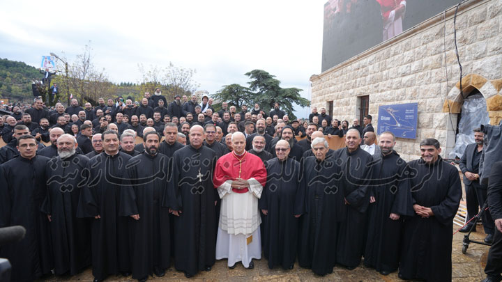 محفوظ للبابا: زيارتكم ستدوّن سطورًا لن تمحى في تاريخ هذا الدّير وتاريخ رهبانيّتنا