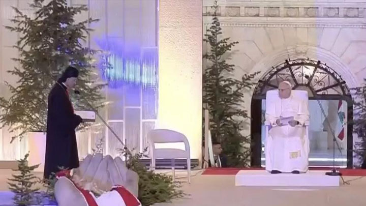 الرّاعي للبابا من بكركي: شباب لبنان يحبّونكم يا قداسة البابا!