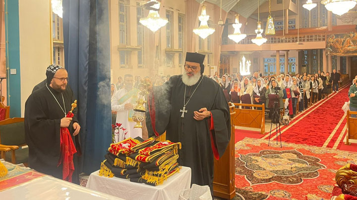 ما كانت أبرز النّشاطات الّتي قام بها أفرام الثّاني الخميس في بغداد؟