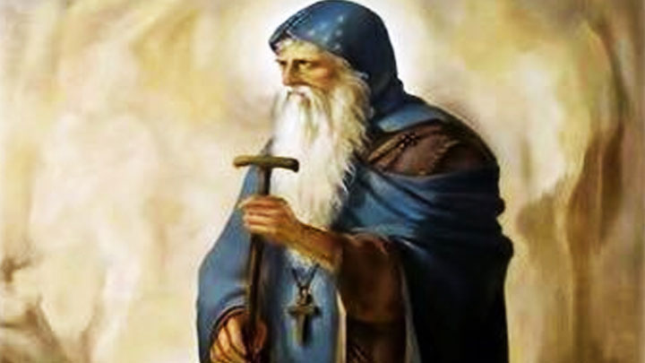 راهبات القربان الأقدس المرسلات- عين ورقه يطلبن شفاعة مار أنطونيوس الكبير