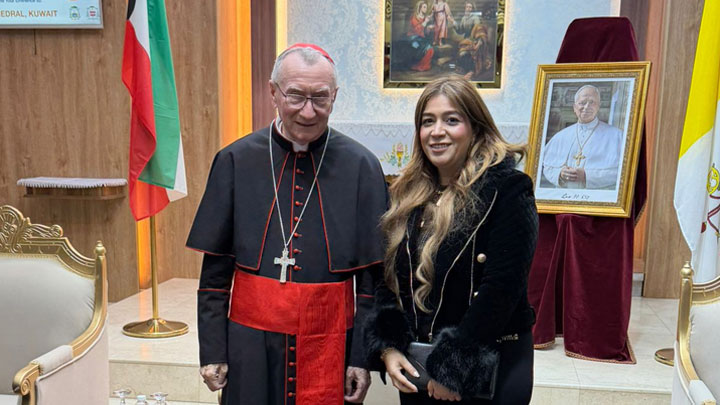 منسّقة لجنة شؤون المرأة اللّبنانيّة في بطريركيّة الرّوم الملكيّين شاركت في حفل استقبال بارولين في الكويت