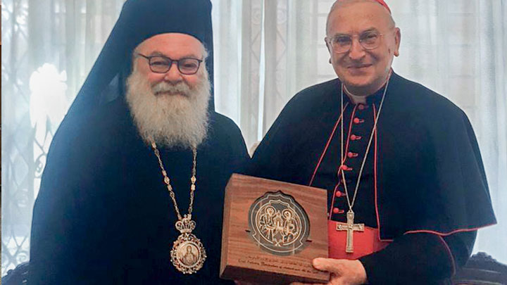 يوحنّا العاشر في زيارة وداعيّة للكاردينال ماريو زيناري