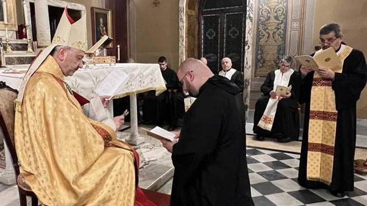 الأخ رونالدو مسعد شدياقًا جديدًا على مذابح الرّهبانيّة المارونيّة المريميّة