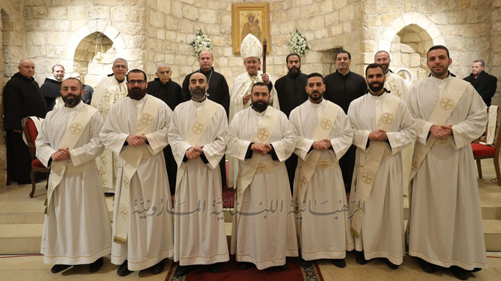 شمامسة جدد في الرّهبانيّة اللّبنانيّة المارونيّة بعيد مار يوحنّا مارون