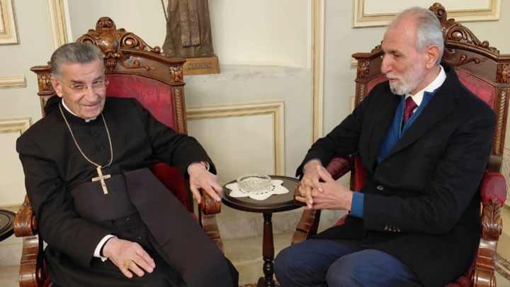 الرّاعي بحث الأوضاع الأمنيّة والإنسانيّة مع الوزير شمس الدّين