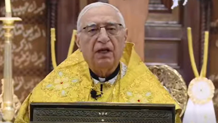 العبسيّ احتفل بقدّاس القيامة في سيّدة النّياح- حارة الزّيتون