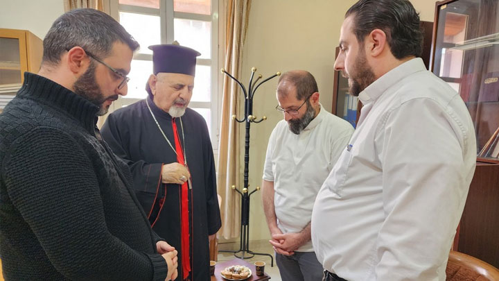 يونان التقى كهنة من أبرشيّة حمص وحماة والنّبك وأبرشيّة الحسكة ونصّيبين